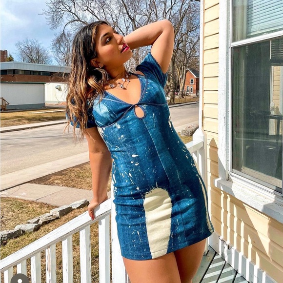 IAMGIA DENIM DRESS - Picture 1 of 4